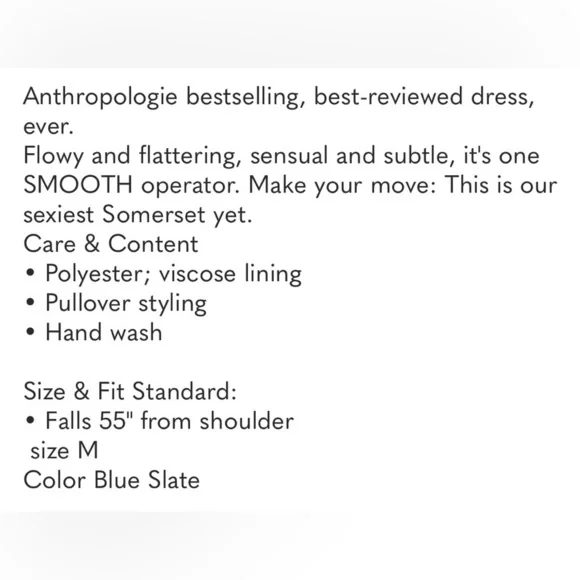 Anthropologie Somerset Maxi Dress Size Medium NWT - Picture 5 of 13